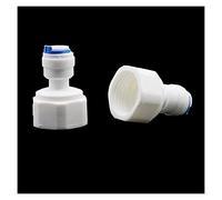 Garden Plumbing 6mm Slide Lock Quick Coupling Garden 1/4 Inch Coupling Valve Butt Pneumatic Pipe Coupling Water Purifier Accessories 10 Pieces (Color : Blue)