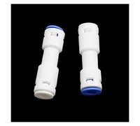Garden Plumbing 6mm Slide Lock Quick Coupling Garden 1/4 Inch Coupling Valve Butt Pneumatic Pipe Coupling Water Purifier Accessories 10 Pieces (Color : White)