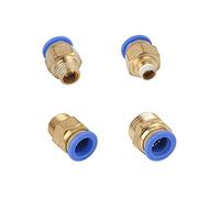 Garden Plumbing Gardening System 12mm 14mm 16mm Interface to 1/8" 1/4" 3/8" 1/2" 3/4" Male Thread Brass Straight Quick Connector Pneumatic Connector (Color : 12mm 1I8 inch)