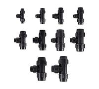 Garden Plumbing PE Water Pipe Quick Tee 20/25/32/40/50mm 3 Way Reducer Connector Farm Greenhouse Watering Diverter (Color : 40 x 25 x 40) Brass Hose