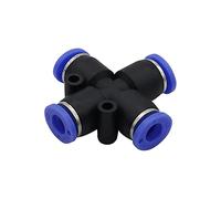 Garden Plumbing Straight Elbow Three-Way Four-Way Slide Lock Quick Connector Butt Crawler Connector Pneumatic Pipe Fittings Hose Distributor 100 (Color : Yellow)