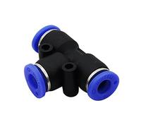 Garden Plumbing Straight Elbow Three-Way Four-Way Slide Lock Quick Connector Butt Crawler Connector Pneumatic Pipe Fittings Hose Distributor 100 (Color : Black)