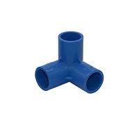 Garden Plumbing Three-Dimensional Three-Way Joint PVC Pipe 3-Way Joint Inner Diameter 20/25/32mm Agricultural Irrigation Pipe Fittings 2 Pieces (Color : Blue, Size : 32mm)