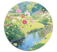 Garden Puzzles 1000 Pieces Cadeau Unique Flower Jeu Éducatif Challenge Toy À De Qualité Supérieure Peinture Art pour Adultes Enfants 1000pcs (67.5x67.5cm)