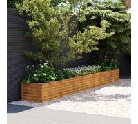 vidaXL Lit surélevé de jardin 770 x 100 x 36 cm acier Corten