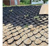 Garden Retaining Wall Grid Grille de sol, 2" de hauteur, gravier, grille de sol for pente raide, gravier de pois/grille de stabilisation du sol, 16/19,7/23/26/29,5/32,8 pieds de long(6x8m/19.7x26ft)