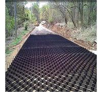 Garden Retaining Wall Grid Grille de sol for travaux de fondation, pavés d'allée de 2 pouces d'épaisseur, grilles de stabilisation d'allée évolutives à haute résistance for l'aménagement paysager des