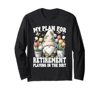 Garden Retirement Gnome For Retired Dad Playing In The Dirt Manche Longue