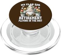 Garden Retirement Gnome For Retired Dad Playing In The Dirt PopSockets PopGrip pour MagSafe