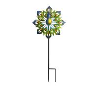 Garden Rotating Windmill - 93cm Eye-Catching Metal Bird Shape Decoration, Dynamic Decorative Garden Stakes - for Flower Bed Fence Line Walkway Cemetery Lawn Poolside Patio Backyard Urban