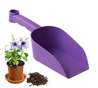 Garden Scoop Spade de jardin au sol avec lame épaisse 150 g Outil de pelle à main en métal Poignée ergonomique pour balcon 31 x 10,5 cm