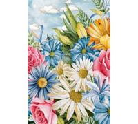 Garden Serenity: Watercolor Floral Journal: 110 Pages of Tranquil Floral Art for Mindful Journaling