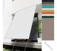 Garden Shade Sail 1.6 x 4 m Tissu Polyester UV Protection avec Oeillets Toile Ombrage Auvent pour Terrasses Balcons Et Jardins, White