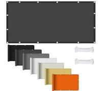 Garden Shade Sail 1.6 x 4 m Tissu Polyester UV Protection avec Oeillets Toiles D'Ombrages pour Fête Piscine et Plage en Plein Air, Gris Foncé