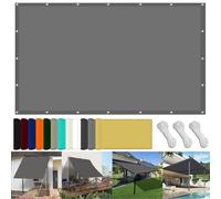 Garden Shade Sail 65 x 250 cm Tissu Polyester UV Protection avec Oeillets Filet Protection Solaire pour Terrasse Extérieure Et Pelouse, Gris Clair