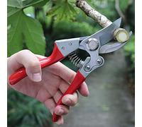Garden Shears Professional Hand Pruners, Heavy Duty Bypass Pruning Shears (Red)
