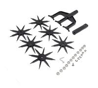 Garden Sol Scarificateur Rotary Tull Usure résistant 2 en 1 Fentilated Cultivator Aerator Tool pour la pelouse Prévêtement de Jardin ABS Plastique 20 x 15,7 cm
