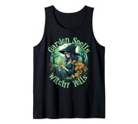 Garden Spells and Witchy Yells Halloween Gardening Gardener Débardeur