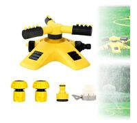 Garden Sprinkler, Adjustable 360 Degree Rotation Lawn Sprinkler, Adjustable Water Spray Range, for Garden Plants Watering and Irrigation Flowers Veggies (1 inch Water Fitting,1 Set)