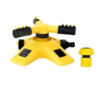 Garden Sprinkler,Water Sprinkler for Garden-Motion Activated Adjustable 360 Degree Rotation Lawn, for Plant Irrigation and Kids Playing (A,1 inch Water Connection)