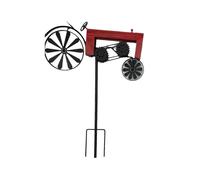 Garden Stake,Farm Tractor,Turning Wheels, Vintage Finish,Tractor Wind Spinner,Tractor Yard Stake Car
