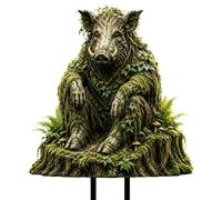 Garden Stakes Decorative 2D Animal Funny Realistic Mossy Ornament