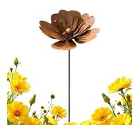 Garden Stakes - Decorative Flower Shape Easy Install | Metal Yard Art Sign for Garden Outdoor Porches Courtyard Walkway Terraces Balconies Indoor Yard Pot Spring Decorative Nature