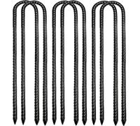 Garden Staple Tent Pegs Steel Ground Anchor Heavy Duty For Trampoline Awnings Camping Tent 30 Cm 6 Pieces