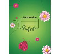 Garden Style Ladybug and Flowers Sketchbook | 8.5 x 11 in, 60 Blank Pages: Bright Green Garden-Style Cover with Pink Ladybug and Flowers | Perfect for ... or as a Fun Gift for Kids and Tweens