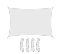 Garden Sun Shade Sail 4x6m 300d Shade Sails Rectangle étanche Anti-UV en Tissu d'ombrage Couverture de Sunscade