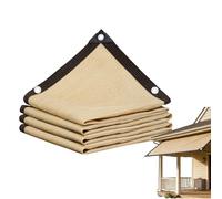 Garden Sun Shade Sail | HDPE, Rectangular, 5m Lengths | 99% UV Block Outdoor Canopy for Patio, Terrace & Yard | Heavy Duty Sunshade with Ropes for Party & Backyard