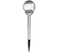 Garden Sweet Light - Balise Solaire Inox "Verre" 36cm Argent