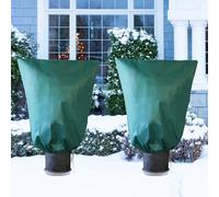 Garden Tailor Voile d'hivernage Plante Housses Protection: 2 Pack 70g/m² 120cmx180 cm avec Fermeture éclair pour Plantes Palmiers en Pot d'olivier Résistant aux Déchirures UV Stable Réutilisable Vert