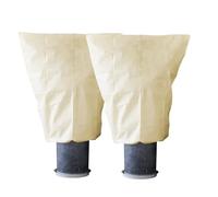 Garden Tailor Voile d'hivernage Plante Housses Protection: 2 Pack 70g/m² 80cmx120cm avec Fermeture éclair pour Plantes Palmiers en Pot d'olivier Résistant aux Déchirures UV Stable Réutilisable Beige