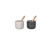 Garden Trading Brompton Salière et poivrière en granit 5 x 6 cm