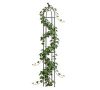 Garden Trellis - Decorative Fiberglass Plant Support Frame | Rust-Proof Climbing Trellis for Monstera Rose, Heavy Duty 47-57in Stake for Vegetables Fruits for Outdoor Indoor Backyard Garden Patio