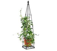 Garden Trellis, Metal Plant Support, Heavy-Duty Rustproof Frame, Vertical Growing Structure, Compact Ideal for Patio, Balcony, Potted Plants, Greenhouse, Cucumber, and Flower Vines