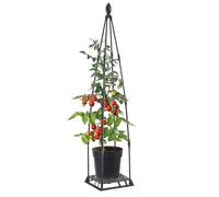 Garden Trellis, Metal Plant Support, Sturdy Climbing Frame, Heavy Duty Rustproof Tower Comes in Small Medium & Large Sizes for Patio Balcony Potted Garden Greenhouse Cucumber and Flower Growth
