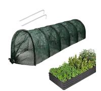 Garden Tunnel Cover, Sun Protection Row Shield, UV-Resistant Fabric Layer, Foldable Support Frame, Ideal for Backyard Gardening and Balcony Planting, 118.11x17.72x17.72 inches