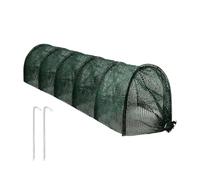 Garden Tunnel, Greenhouse Cover, 118.11x17.72x17.72 inches Size Lightweight 2-in-1 Sun Protection, Row Cover for Backyard Balcony Terrace Gardening, White Dark Green