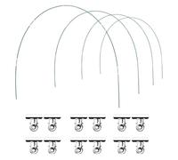 Garden Tunnel Hoop, Adjustable Greenhouse Frame Raised Beds, Flexible Curved Stakes Providing Protection Support for Birds, Hail, Vegetables, Strawberries, and Grass
