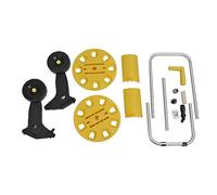 Garden Water Hose Reel Cart with Wheels G1/2 ABS PP Aluminum Anti Slip Lawn Water Planting Hose Cart for Outside Yard Field Yellow