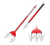 Garden Weasel 91206 Cultivateur Rotatif et motoculteur Manuel 2 en 1, pour aérer, désherber, cultiver, Planter, réensemencer, Outil de réensemencement de pelouse