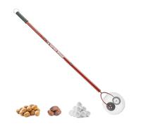 Garden Weasel Grand Rouleau ramasse-Noix - Outil de Collecte de Noix pour Noix, balles de Gomme Douce, balles de Tennis et Plus - Tige de ramassage de Cour avec Cage Durable et poignée Ergonomique