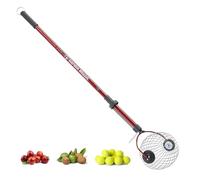 Garden Weasel Petit Rouleau collecteur de Noix - Outil de Collecte de Noix pour Glands, Boucles et Petits débris - Tige de ramassage de Cour avec Cage en Acier Durable et poignée Ergonomique