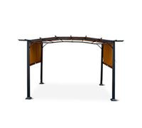 Garden Winds Housse de rechange sur mesure compatible avec Aldi Gardenline Belavi et Shoprite Pergola 49964, 23700 - Beige sable classique, 350
