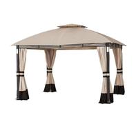 Garden Winds Housse de rechange sur mesure compatible avec Crestfield 11 x 13 cm (modèles A101017510, A101017511, A111020900) Sunjoy Gazebo - Beige sable classique, Riplock 350