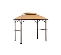 Garden Winds Housse de rechange sur mesure compatible avec la tonnelle Greenvail Paxton Grill - Beige sable classique, Riplock 350 - Fonction drainage de l'eau