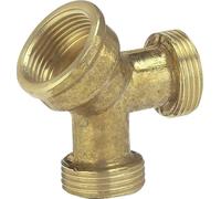 GARDENA 07155-20 laiton Distributeur d'eau 2 voies 24,2 mm (3/4\ ) (filet int.), 26,44 mm (3/4\ ) (