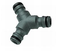 GARDENA 093-450 Pièce en Y EAN pour dérivation de tuyau, noir (1 pièce)